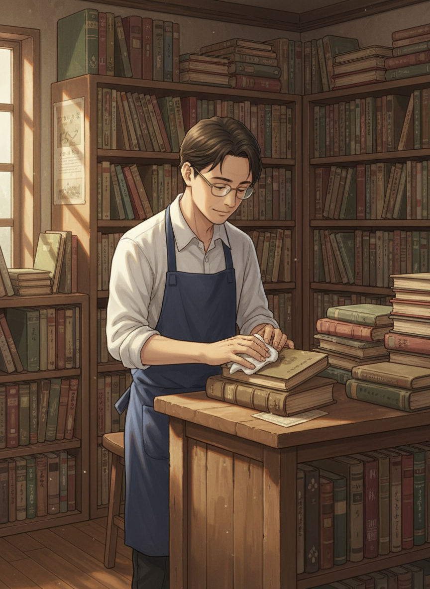 古書店の奥の棚
