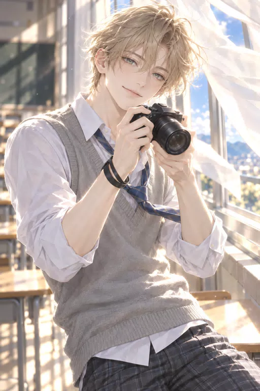 Being Photographed by the Photography Club President